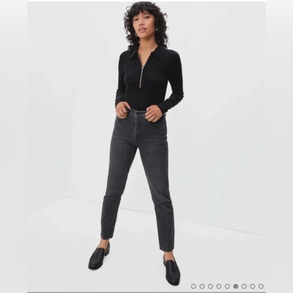 Everlane Anthropologie Cigarette Ankle‎ Jean in washed black 31